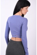 Bluza Dama Jjxx Jxfrances Stretch Wrap Rib Twilight Purple